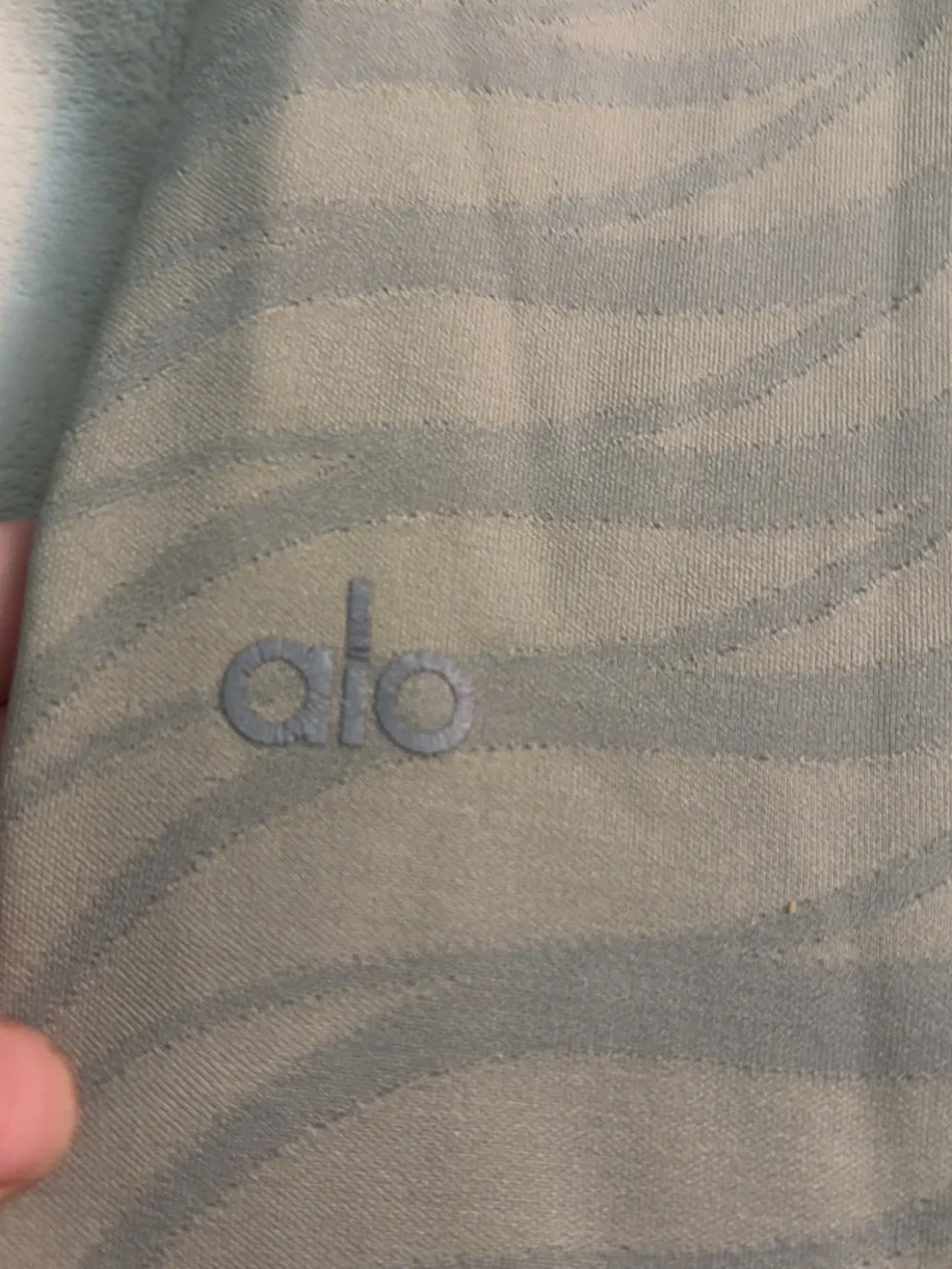 ALO Yoga Light Blue Ribbed Active Leggings